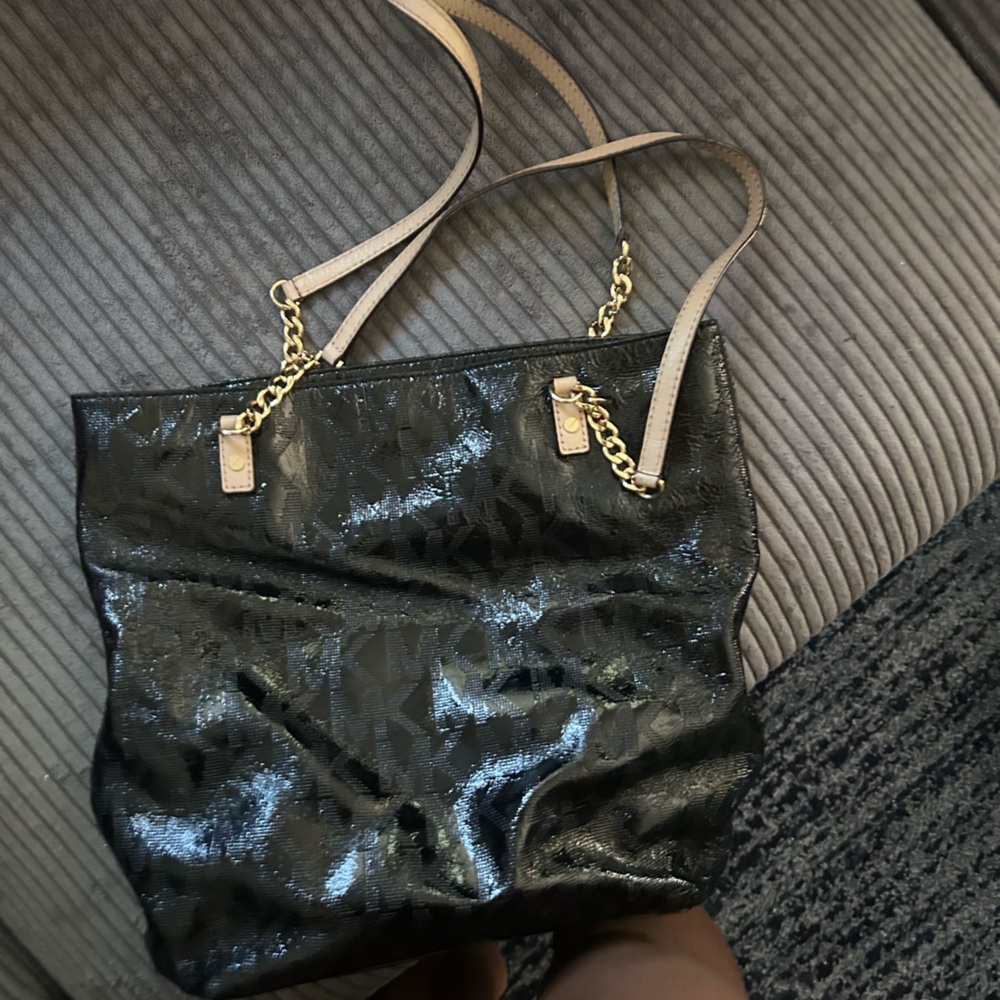 Michael Kors Black Patent Leather Purse